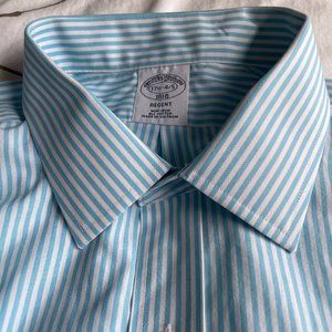 Brooks Brothers 100% cotton No Iron Regent 1818 Dress Shirt 17 1/2  4/5 EUC!